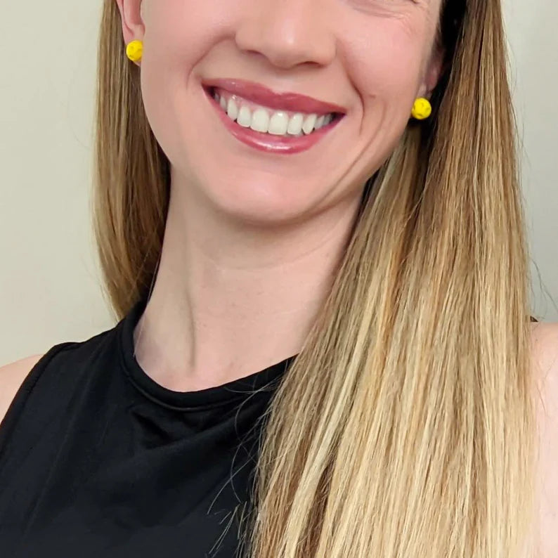 Pickleball Stud Earrings